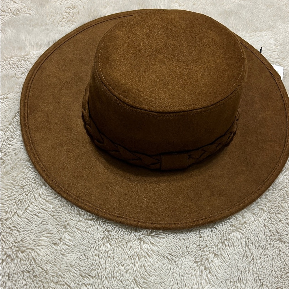 Brown Suede Men's Hat
